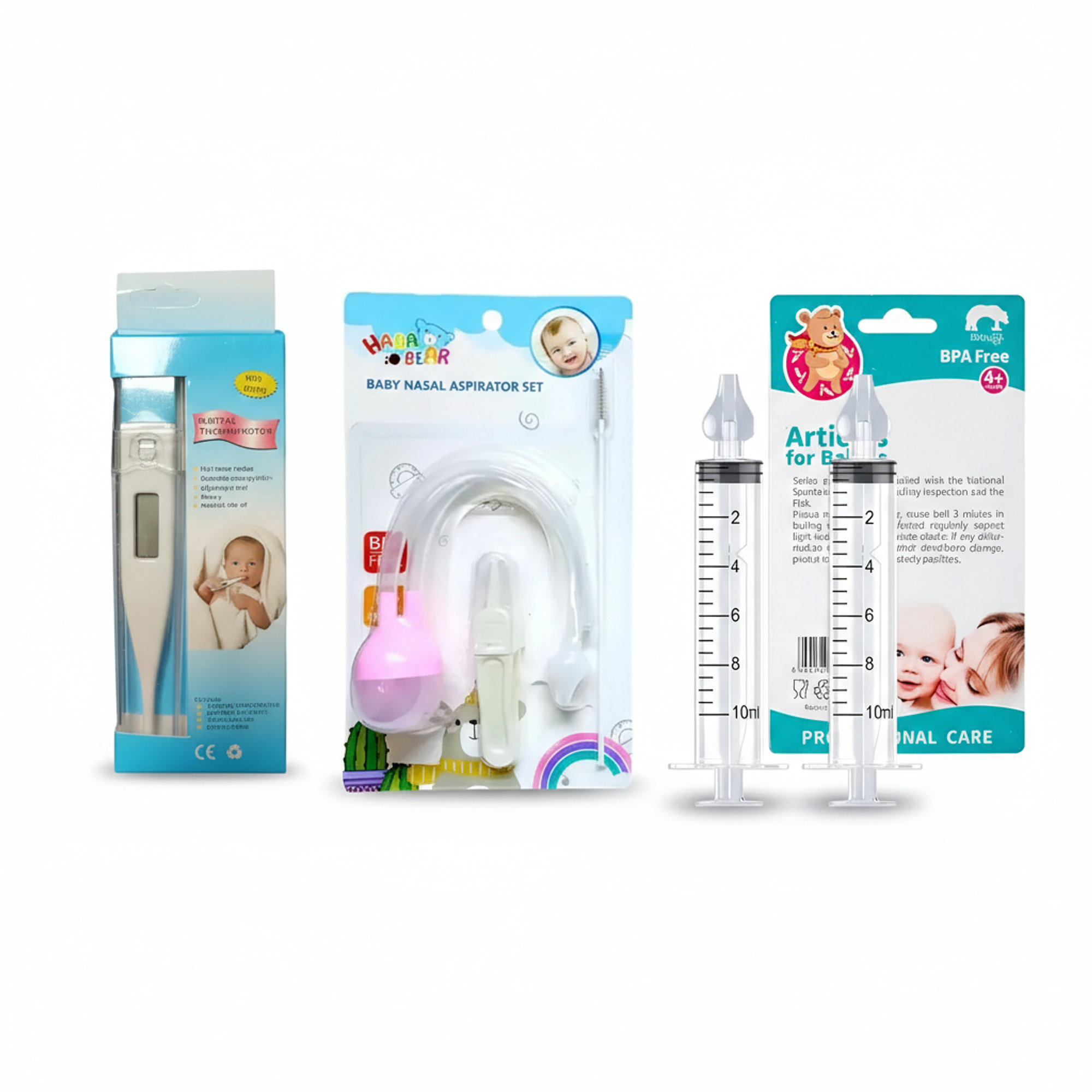 Set de Termómetro y Limpieza Nasal. 4