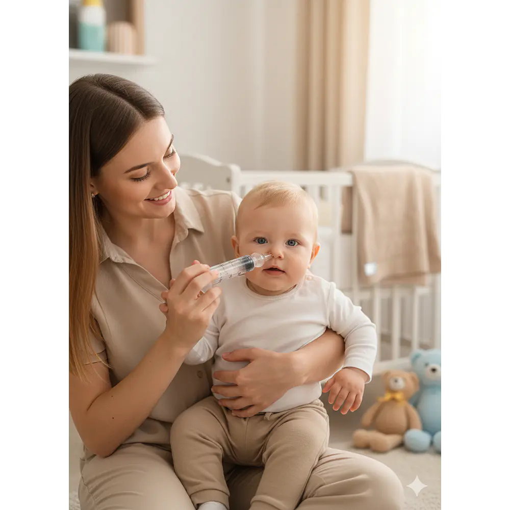 Jeringa de Lavado Nasal con Punta de Silicona para Bebés 2