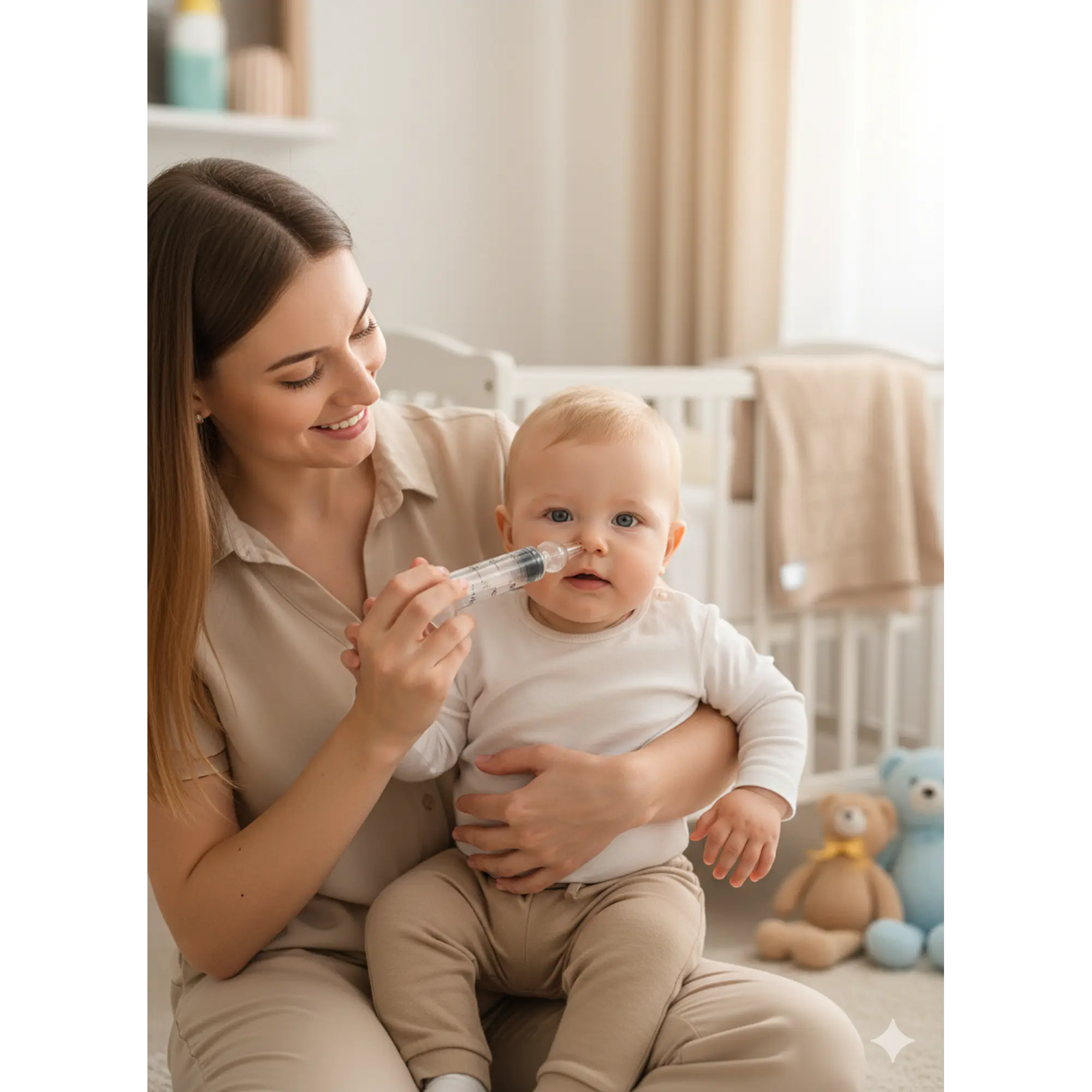 Jeringa de Lavado Nasal con Punta de Silicona para Bebés 2