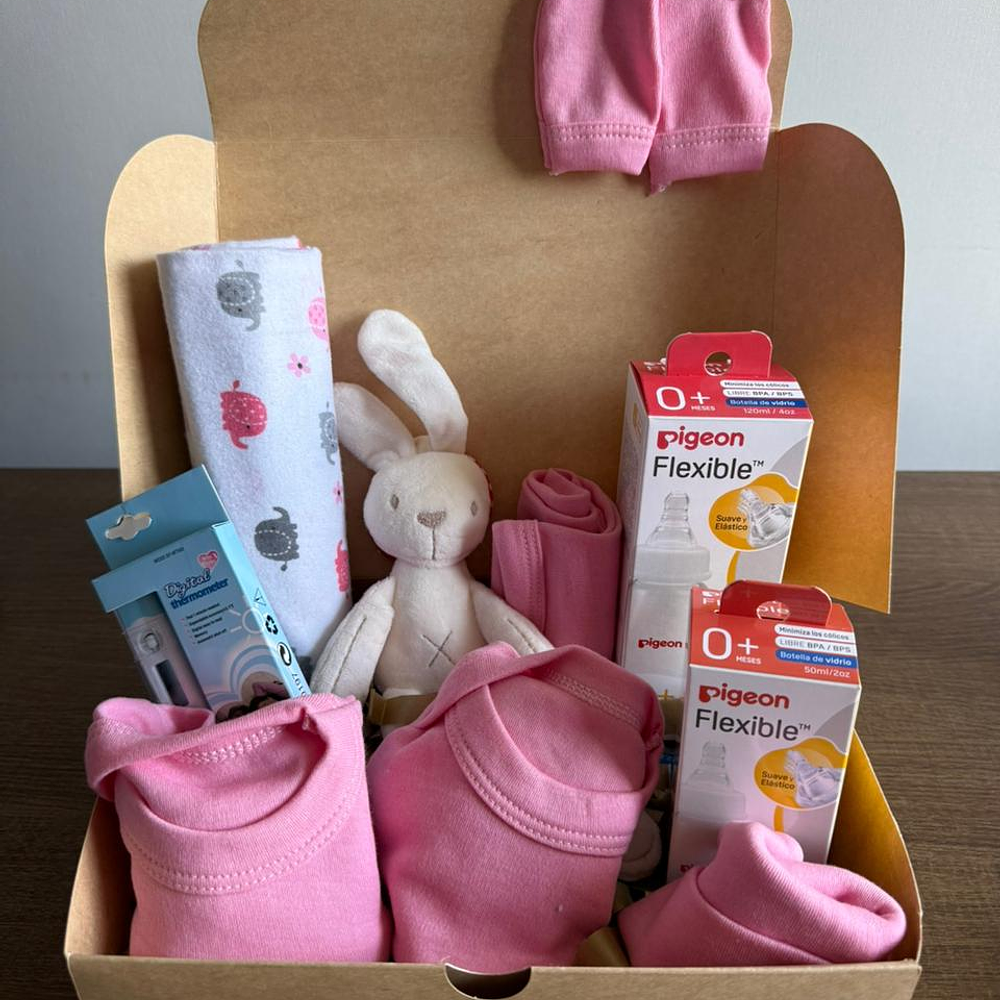KIT RECIEN NACIDO 0-3 MESES ROSA 2
