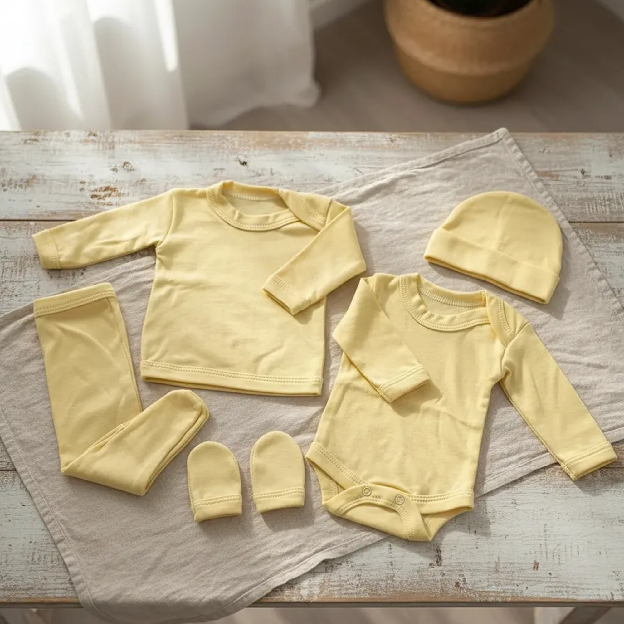 AJUAR BEBE 0-3 MESES 5 PIEZAS  6