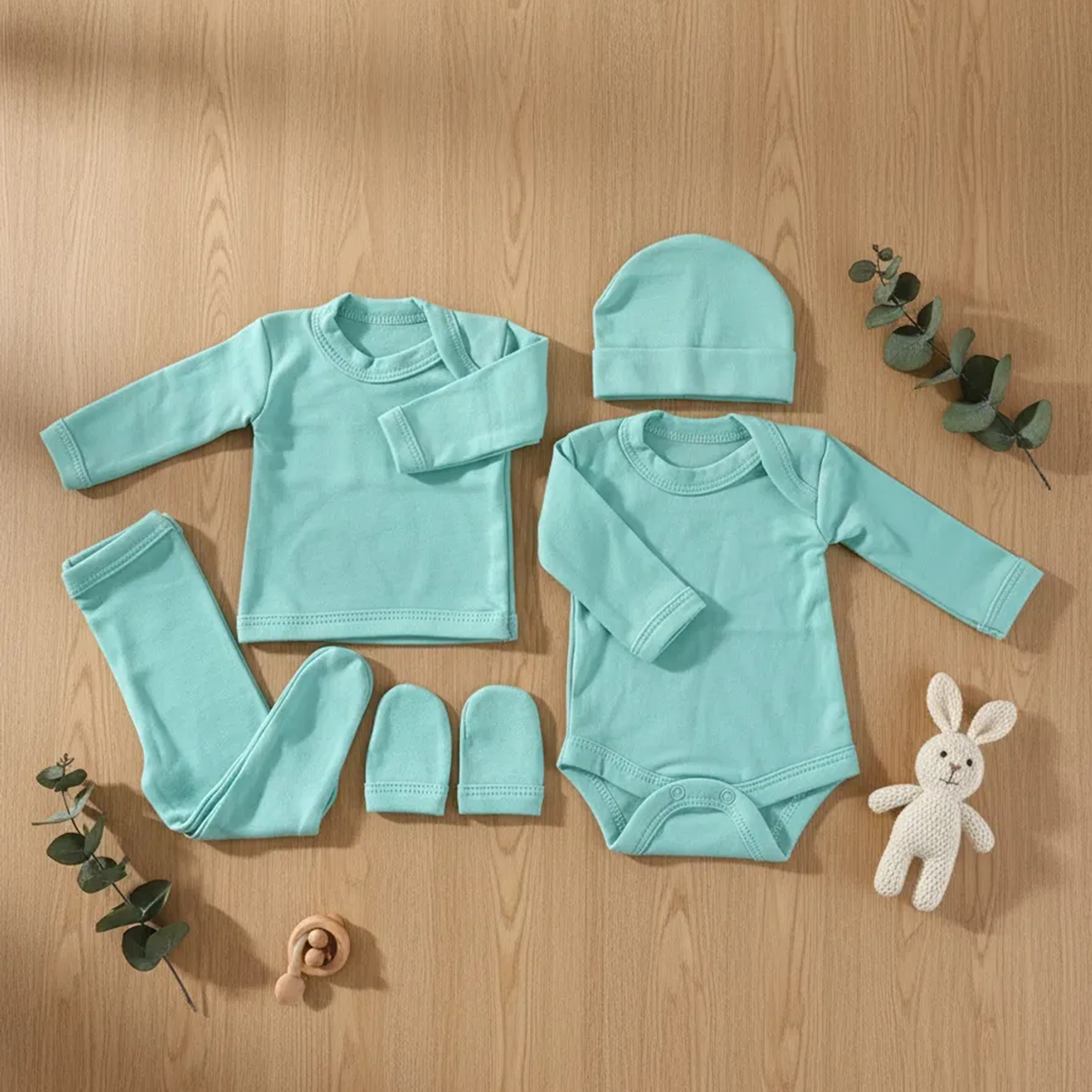 AJUAR BEBE 0-3 MESES 5 PIEZAS  12