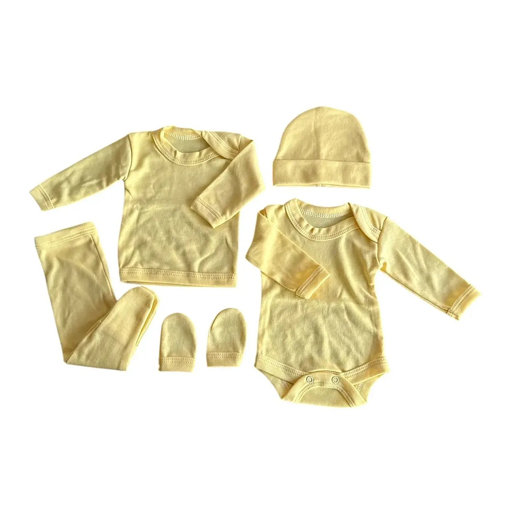 AJUAR BEBE 0-3 MESES POR MAYOR COLOR AMARILLO  1