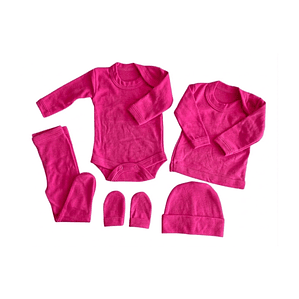 AJUAR BEBE 0-3 MESES POR MAYOR COLOR FUCSIA