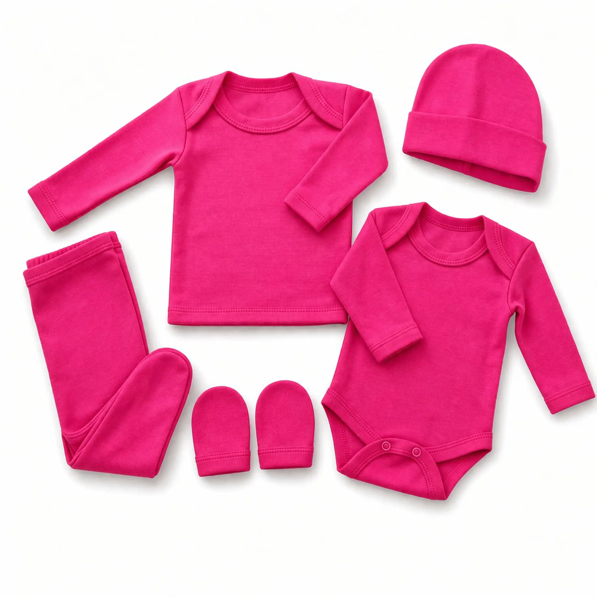 AJUAR BEBE 0-3 MESES POR MAYOR COLOR FUCSIA 1