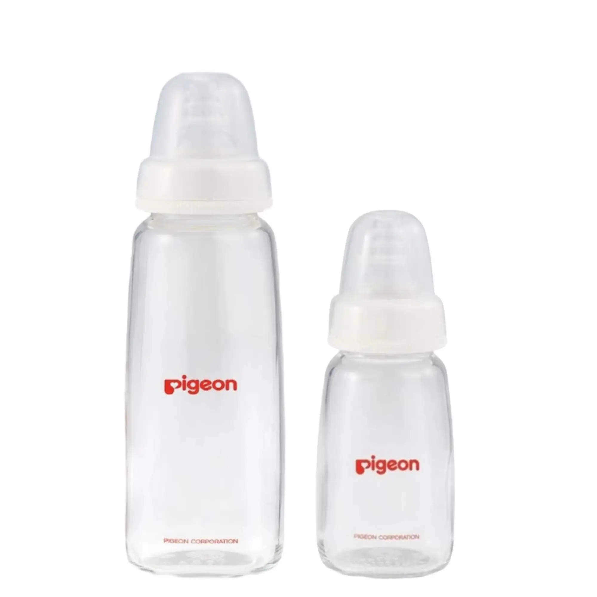 Pack 2 Biberón Vidrio Boca Delgada 240ml Y 120ml Pigeon   3