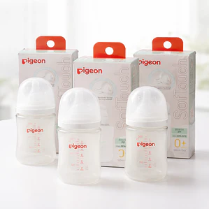 Biberon Mamadera Plástico X 3 Boca Ancha 160ml