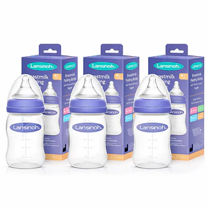 pack de 3 biberones 160 ml lansinoh 