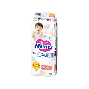 PAÑAL MERRIES XL X 40 UNIDADES 