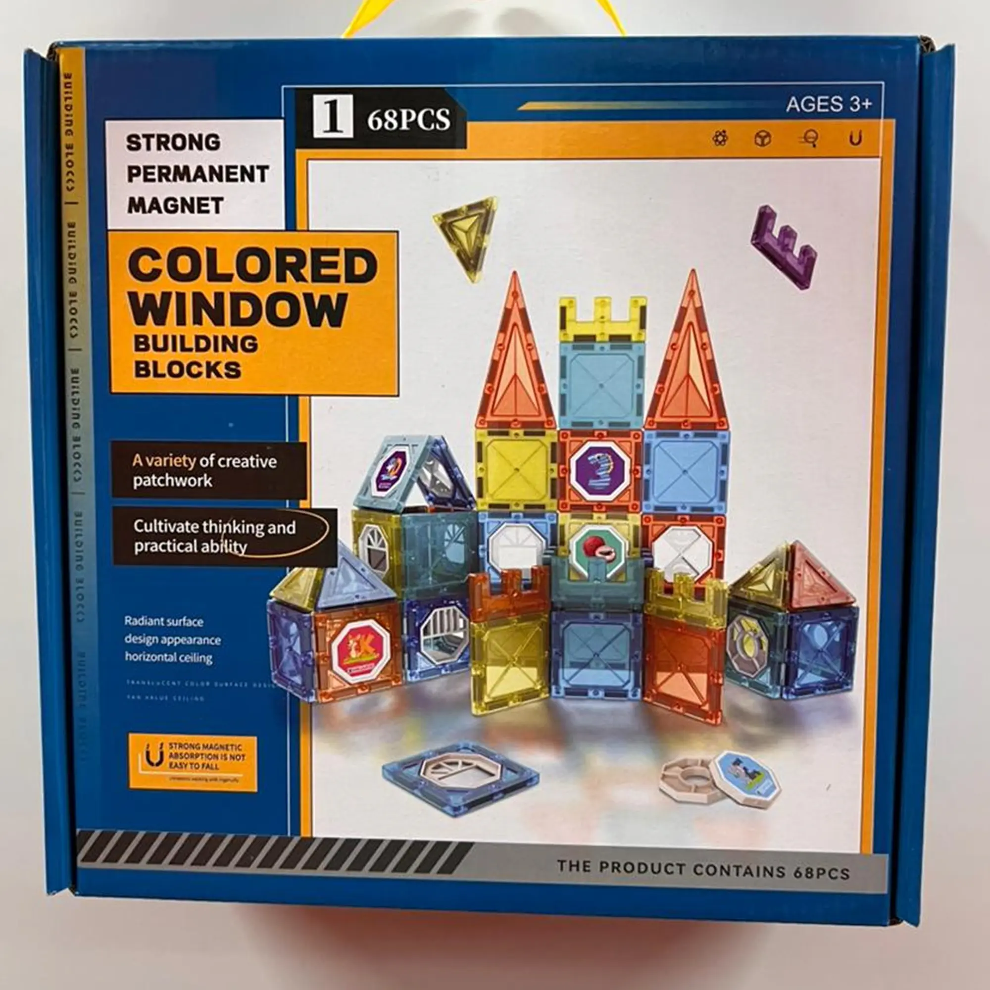 Juguete Set De Bloques Construcción Magnéticos 68 Pcs 2