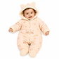 Enterito osito para bebe con chiporro color naranjo 0-3 meses - Miniatura 1