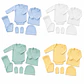 Ajuar para bebé 0-3 meses por mayor color surtido niño ropa interior  - Thumbnail 1