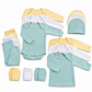 Pack ajuar bebe 15 piezas 0-3 Meses amarillo/blanco/verde - Thumbnail 1