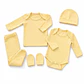 Pack ajuar bebe 15 piezas 0-3 Meses amarillo/blanco/verde - Thumbnail 5