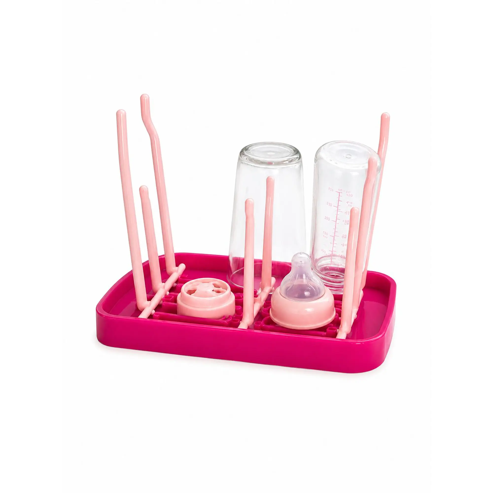Escurridor O Secador De Mamaderas Plegable fucsia 1