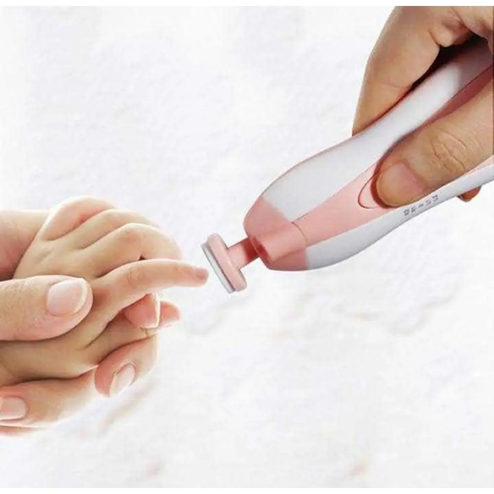 Lima Eléctrica Corta Uñas Bebé Rosa 4