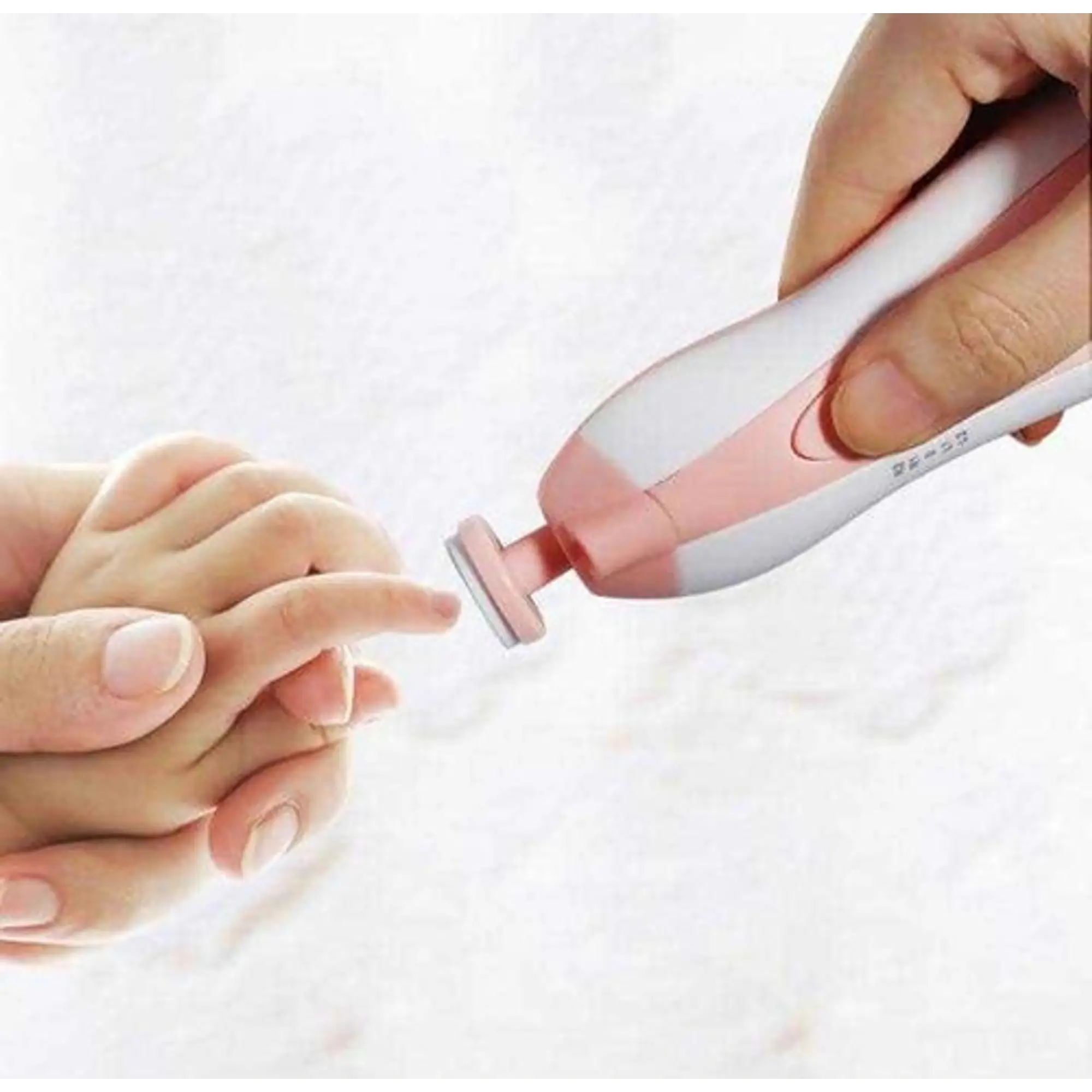 Lima Eléctrica Corta Uñas Bebé Rosa 4