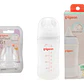 Mamadera 240ml Softouch Pp + Tetinas Boca Ancha talla L Pigeon  - Thumbnail 1