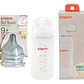 Mamadera 240ml Softouch Pp + Tetinas Boca Ancha talla LL Pigeon  - Thumbnail 1