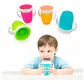 Vaso Antiderrame Bebe 360° Vaso Con Agarradera color azul - Miniatura 3
