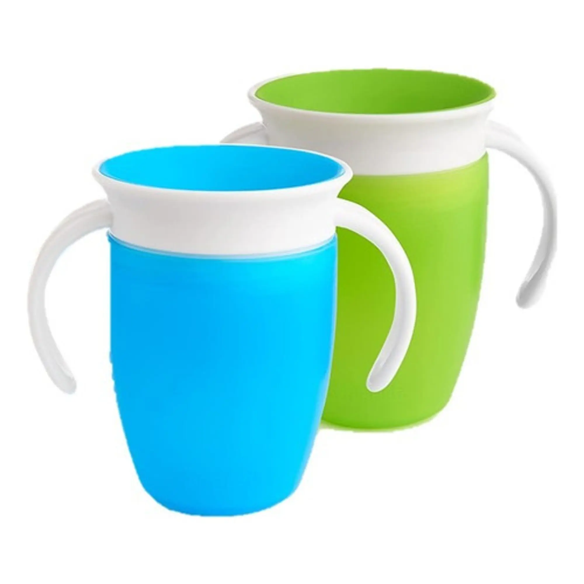 Vaso Antiderrame Bebe 360° Vaso Con Agarradera color azul 1
