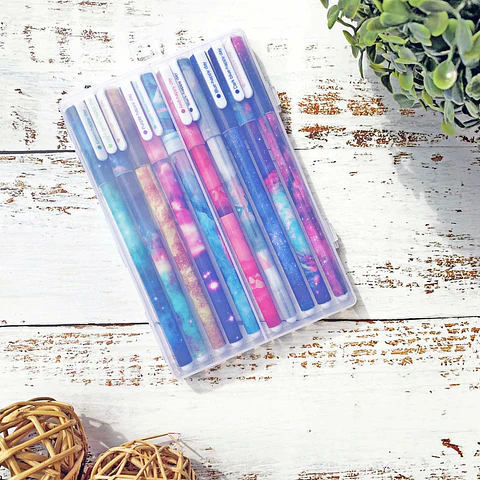 SET LAPICES GEL PUNTA FINA HAPPY DAY "GALAXY"