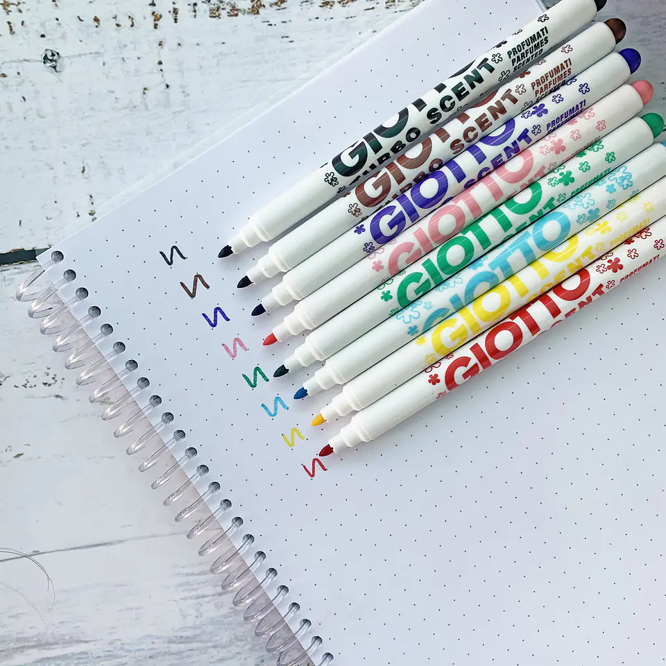 SET LAPICES GIOTTO TURBO SCENT 8 COLORES 4
