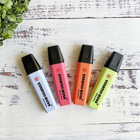 SET 4 DESTACADORES STABILO BOSS PASTEL