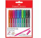 SET BOLIGRAFOS CX 10 COLORES - FABER-CASTELL - Miniatura 1