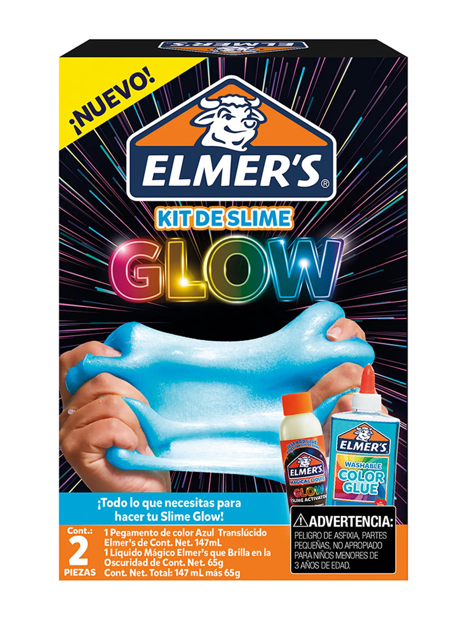 KIT SLIME GLOW IN THE DARK - ELMERS 1