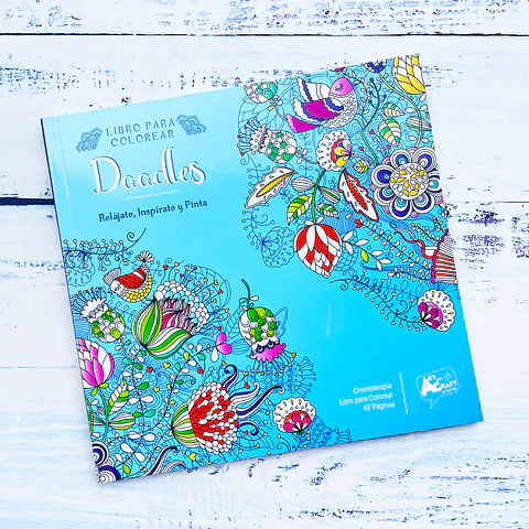 LIBRO PARA COLOREAR DOODLES - ART AND CRAFT