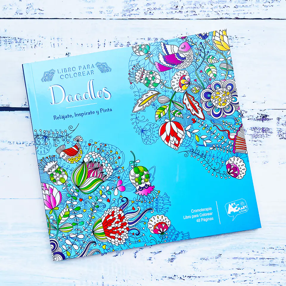 LIBRO PARA COLOREAR DOODLES - ART AND CRAFT 1