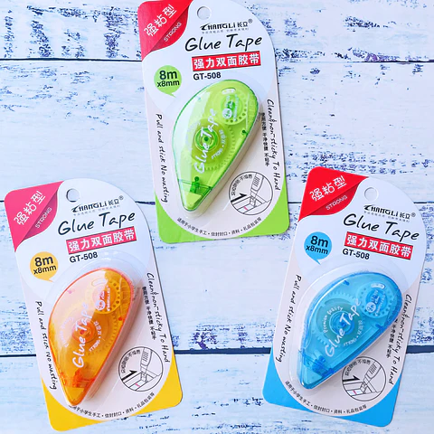 PEGAMENTO EN CINTA "GLUE TAPE" 8MTS x 8MM
