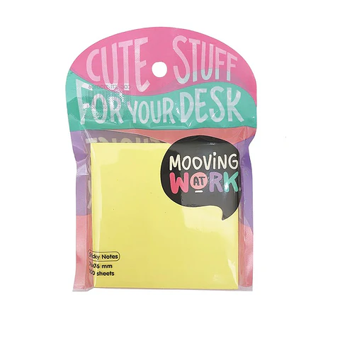 NOTAS ADHESIVAS 76X76 100UN FLUOR - MOOVING