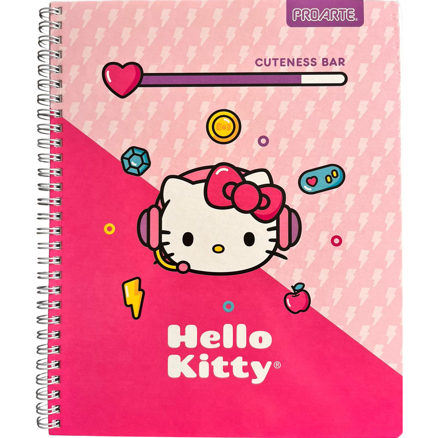 CUADERNO UNIVERSITARIO HELLO KITTY 7mm 100HJS - PROARTE 11