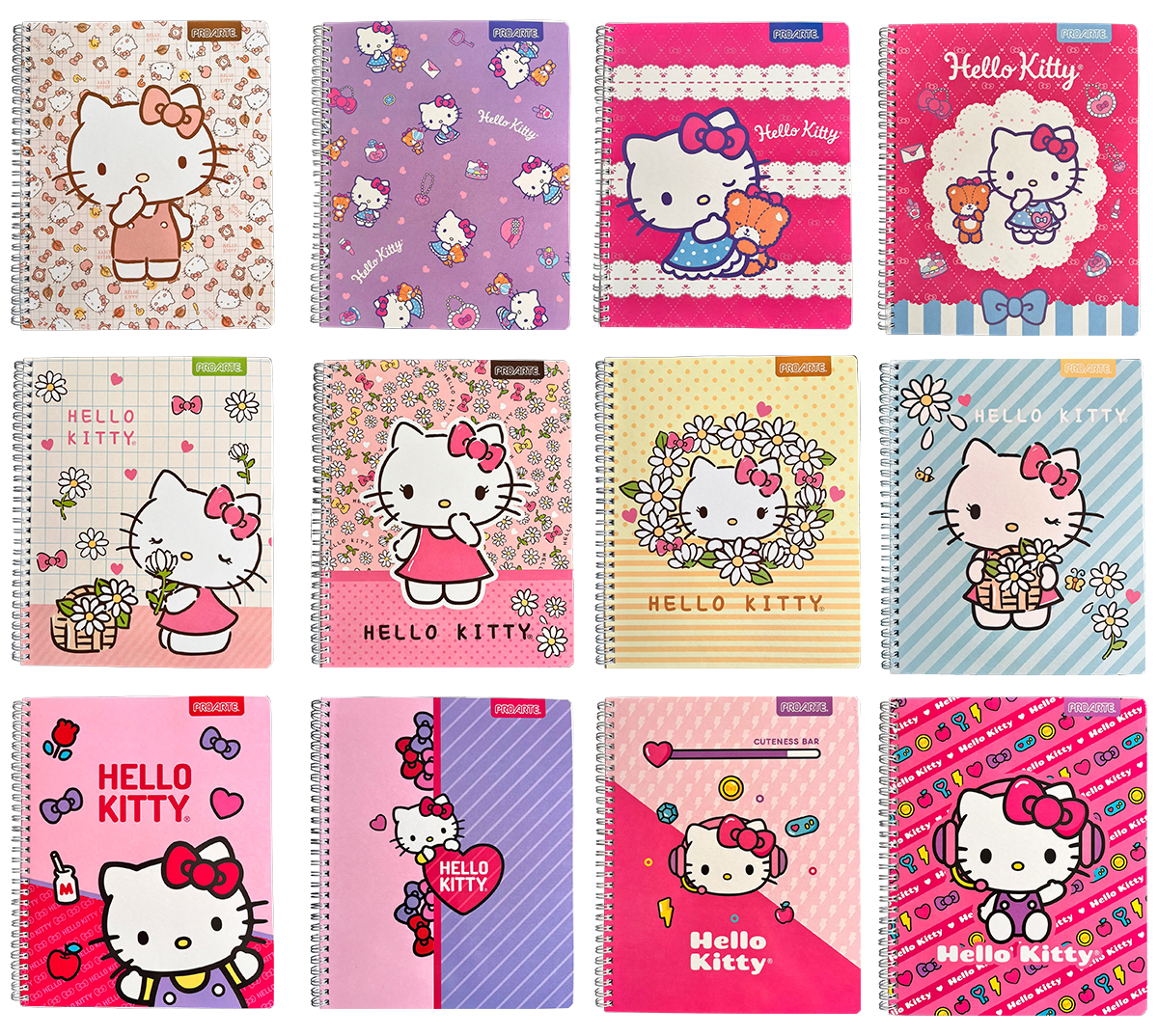 Cuaderno Universitario Hello Kitty de 150 Hojas Tapa Gruesa Proarte Diseño Surtido