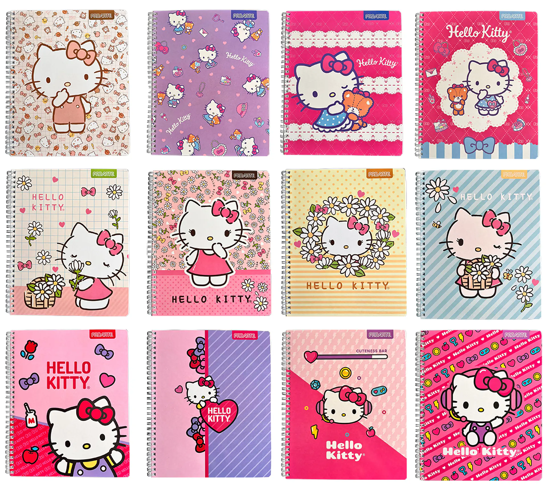 10 CUADERNO UNIVERSITARIO HELLO KITTY 7mm 100HJS - PROARTE 1