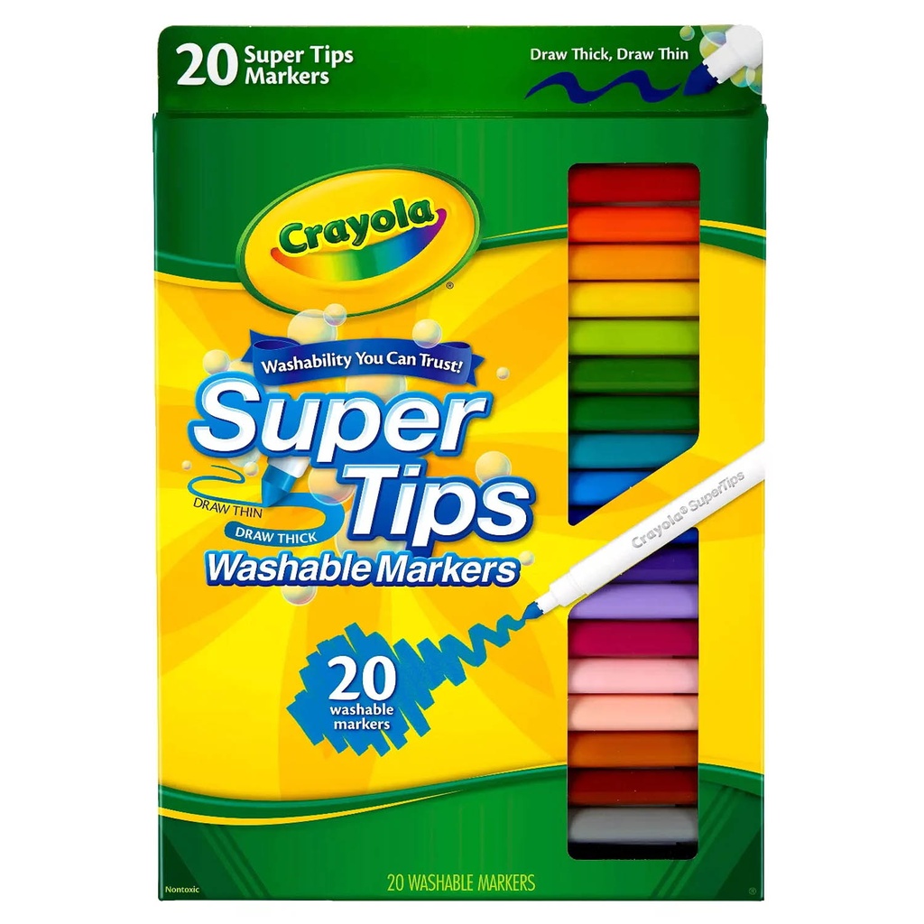 Crayola Super Tips 20 Colores Pasteles