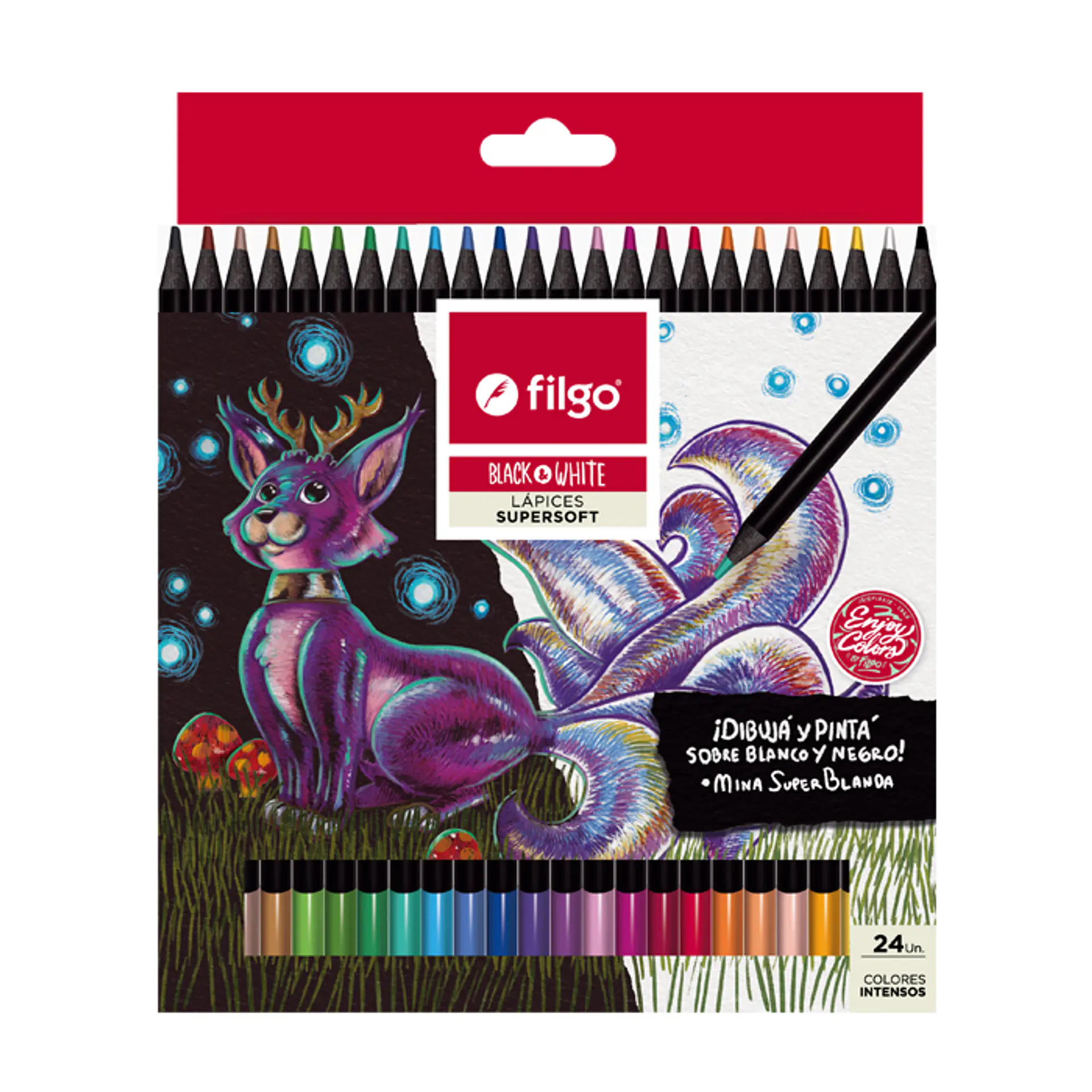 SET 24 LAPICES DE COLORES 