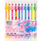 SET 10 DESTACADORES FLUORESCENTES MAGICOS DOBLE PUNTA - Miniatura 1