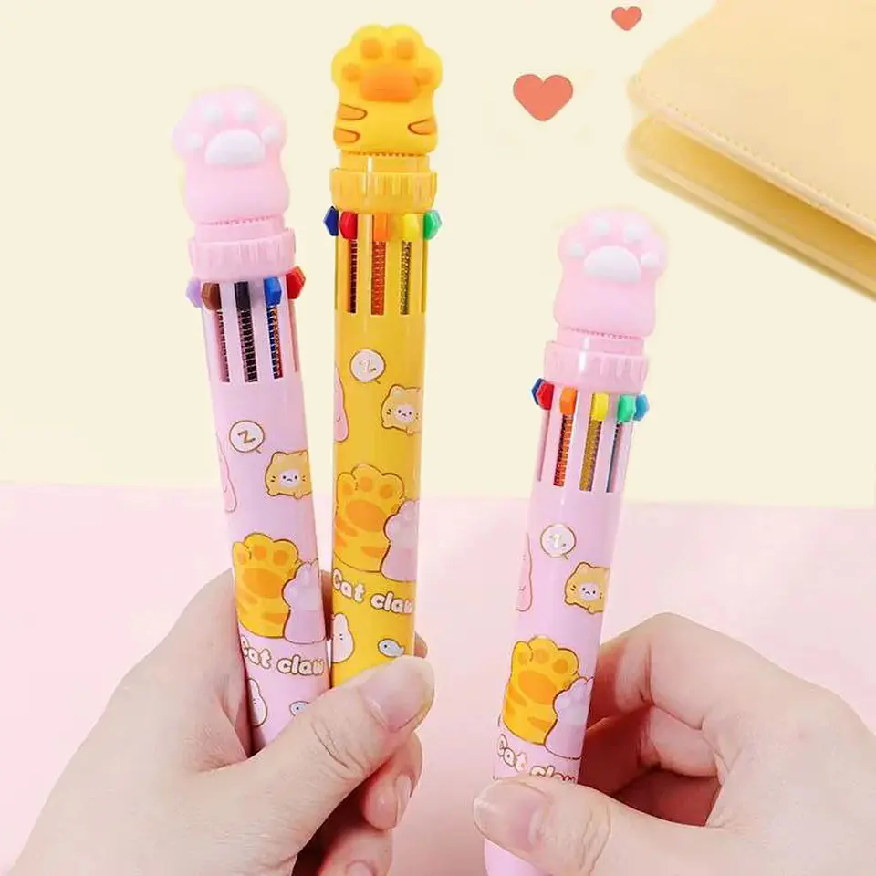 LAPIZ KAWAII PATITA DE GATO 10 EN 1 - KUKI 2