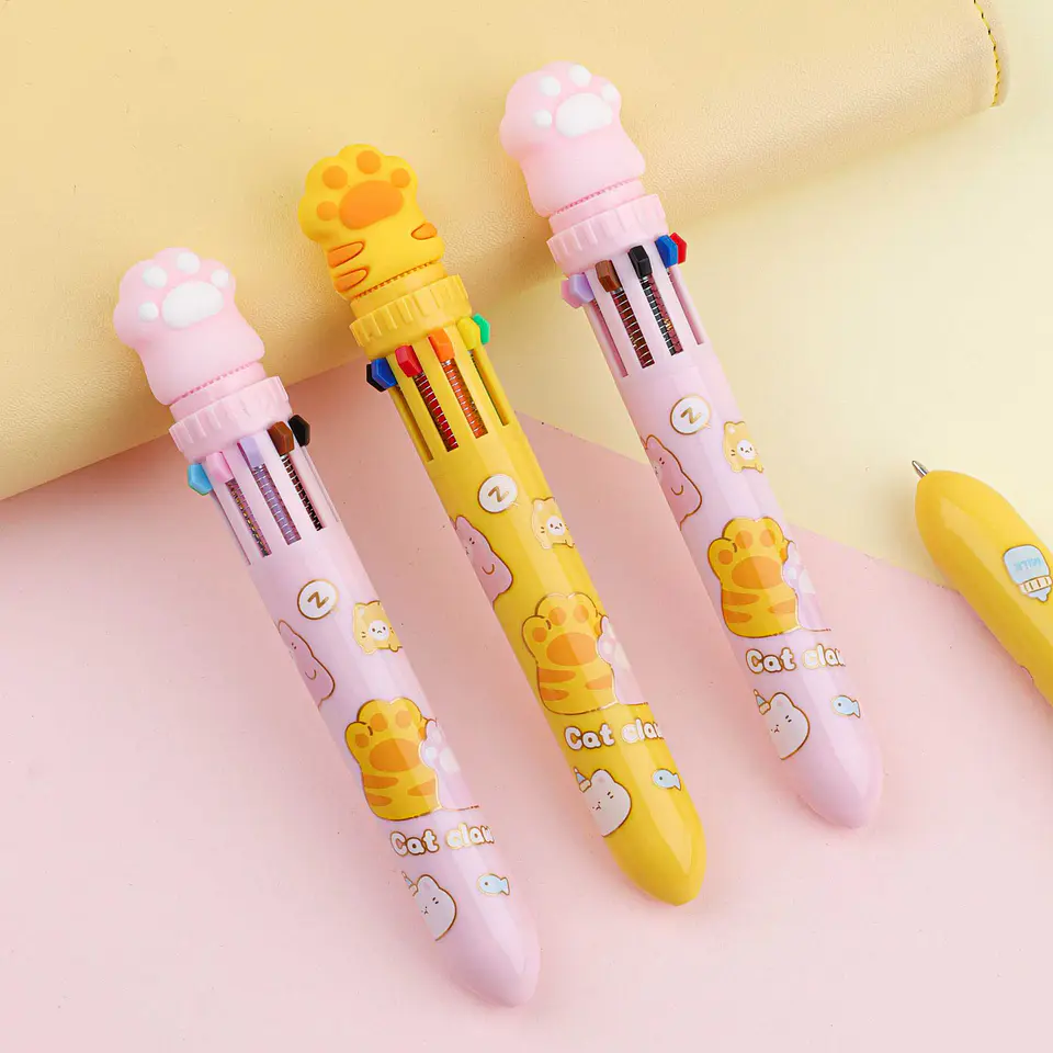 LAPIZ KAWAII PATITA DE GATO 10 EN 1 - KUKI 1