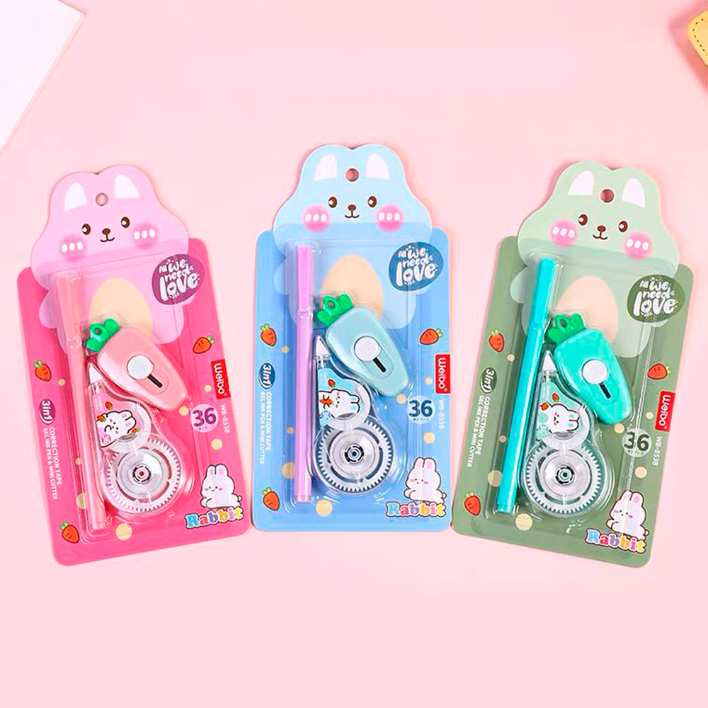 SET KAWAII RABBIT 3 EN 1 - WEIBO