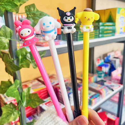 LAPIZ GEL TINTA NEGRA SANRIO KAWAII