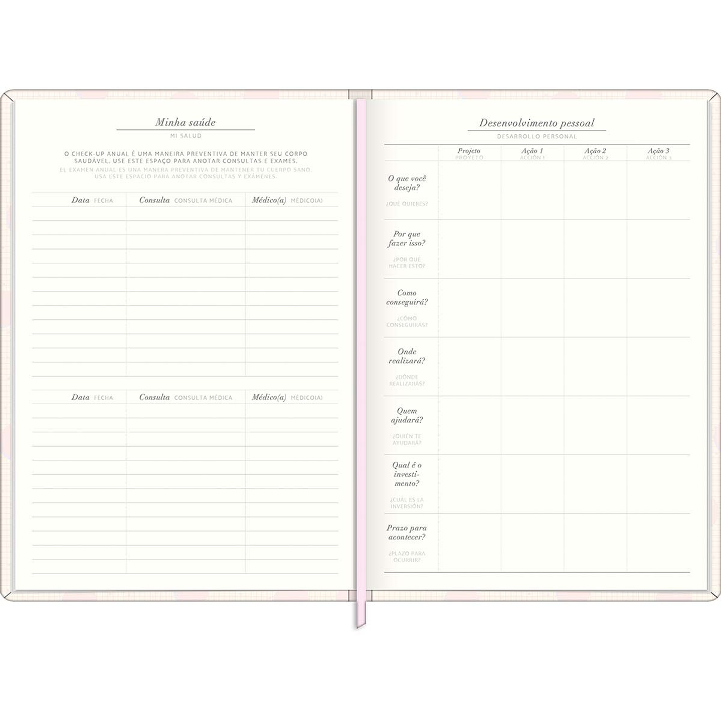 AGENDA / PLANNER M6 COSIDO SOHO CUADRILLE ROSA - TILIBRA 3