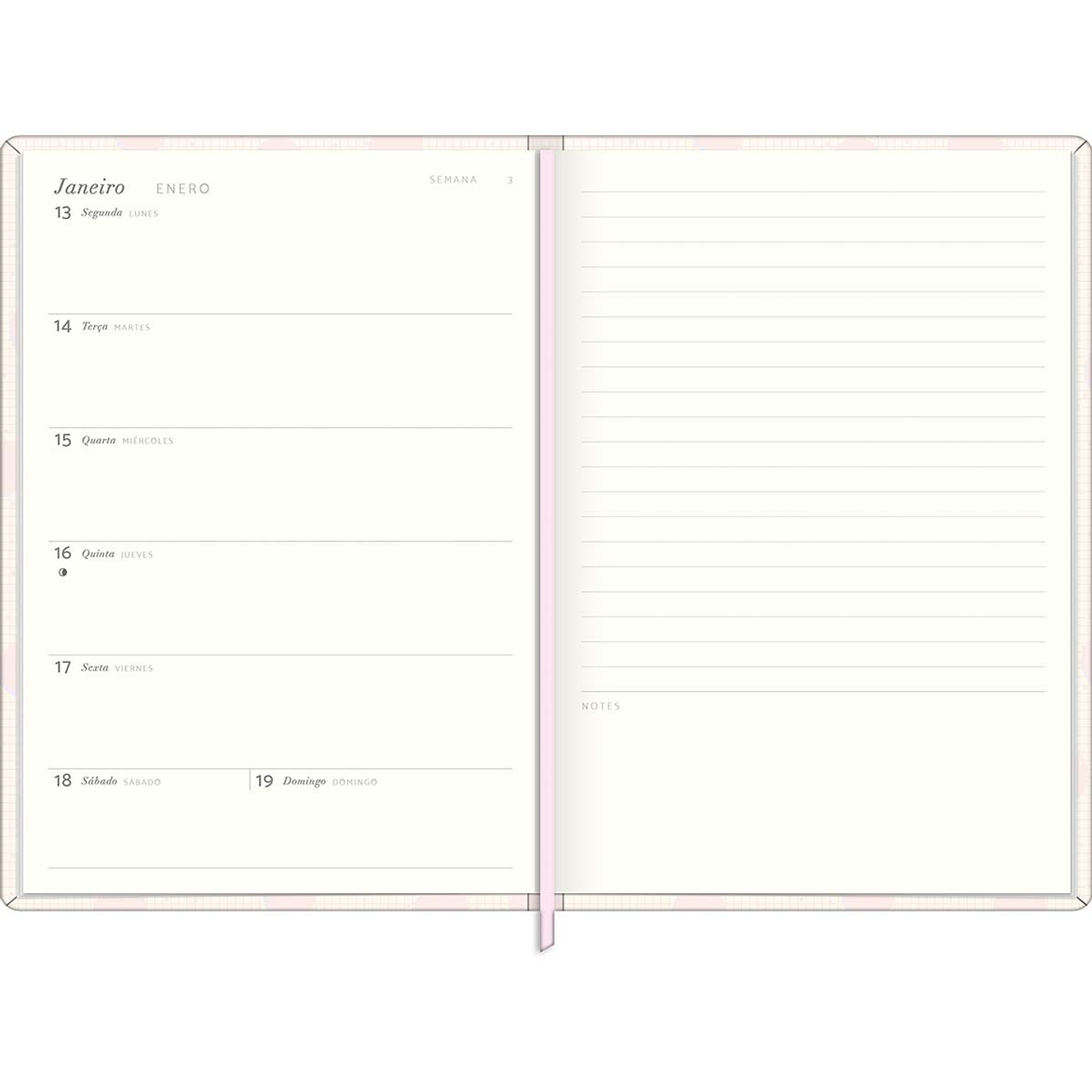 AGENDA / PLANNER M6 COSIDO SOHO CUADRITOS - TILIBRA 8