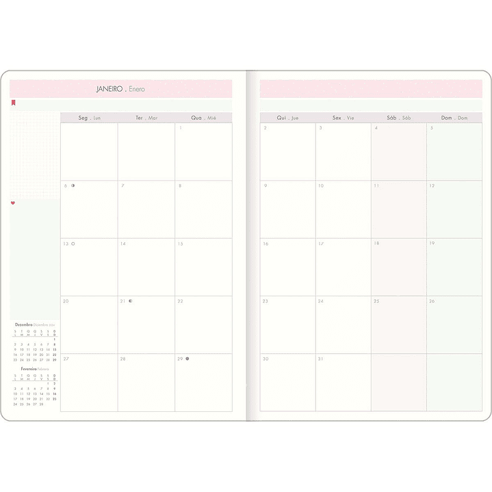 AGENDA / PLANNER GRAPADO 2025 SOHO CUADRILLE ROSA - TILIBRA 5