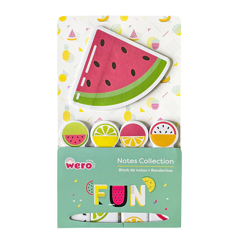 SET NOTAS ADHESIVAS + BANDERITAS "FUN" - WERO