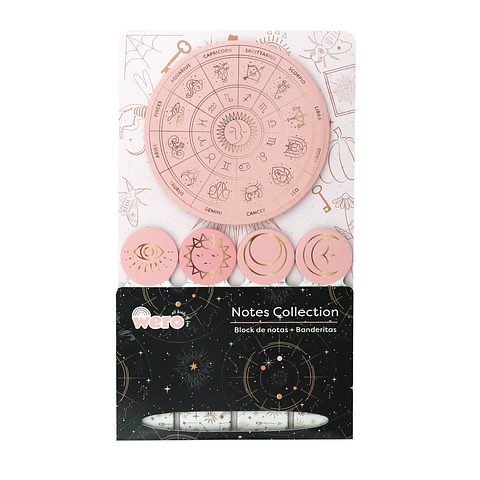 SET NOTAS ADHESIVAS + BANDERITAS "ASTRO" - WERO