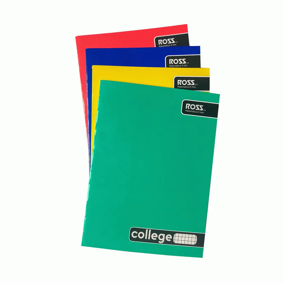 10 CUADERNOS COLLEGE 5MM 80HJS - ROSS 1